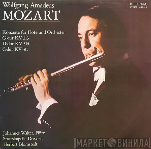 , Wolfgang Amadeus Mozart , Johannes Walter  , Staatskapelle Dresden  Herbert Blomstedt  - Konzert Für Flöte Und Orchester G-dur KV 313, D-dur 314, C-dur 315