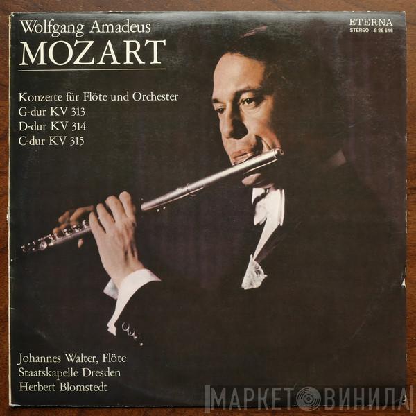 , Wolfgang Amadeus Mozart , Johannes Walter  , Staatskapelle Dresden  Herbert Blomstedt  - Konzert Für Flöte Und Orchester G-dur Kv 313 - D-dur Kv 314 - C-dur Kv 315