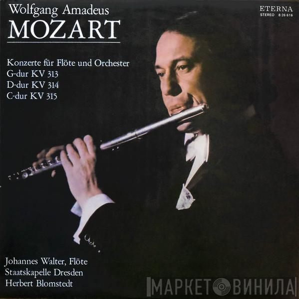 , Wolfgang Amadeus Mozart , Johannes Walter  , Staatskapelle Dresden  Herbert Blomstedt  - Konzerte Für Flöte Und Orchester G-dur KV 313, D-dur 314, C-dur 315