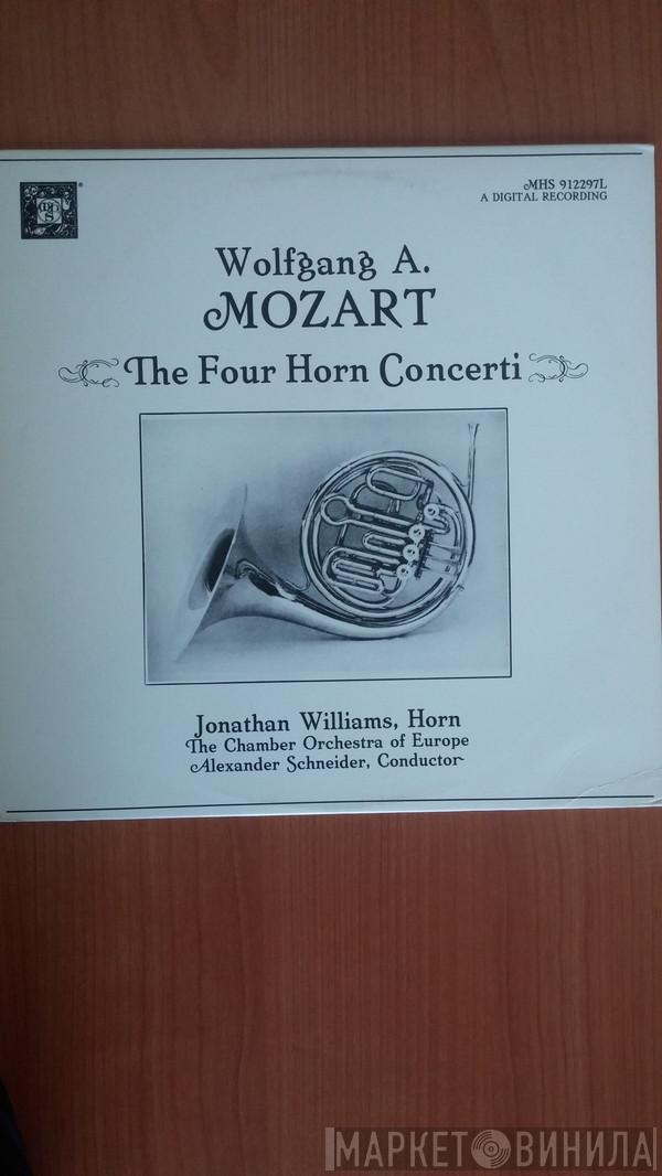 , Wolfgang Amadeus Mozart , Jonathan Williams  , The Chamber Orchestra Of Europe  Alexander Schneider  - The Four Horn Concerti