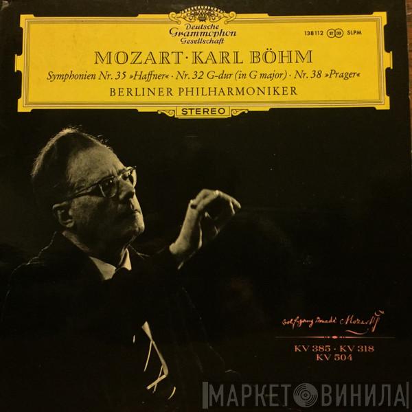 Wolfgang Amadeus Mozart, Karl Böhm, Berliner Philharmoniker - Symphonien Nr. 35 »Haffner« · Nr. 32 G-Dur (In G Major) · Nr. 38 »Prager«