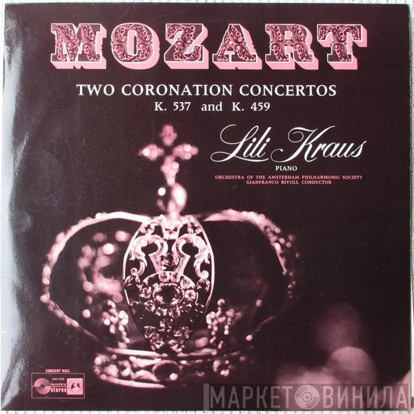 Wolfgang Amadeus Mozart, Lili Kraus, Amsterdam Philharmonic Society Orchestra, Gianfranco Rivoli - Two Coronation Concertos K.537 And K.459