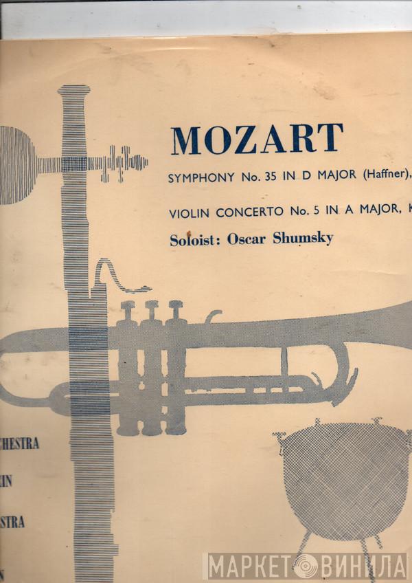Wolfgang Amadeus Mozart, Oscar Shumsky, Los Angeles Philharmonic Orchestra, Alfred Wallenstein, The Little Orchestra Of New York, Thomas Scherman - Symphony No 35 In D Major (Haffner) K.385, Violin Concerto No 5 In A Major, K.219