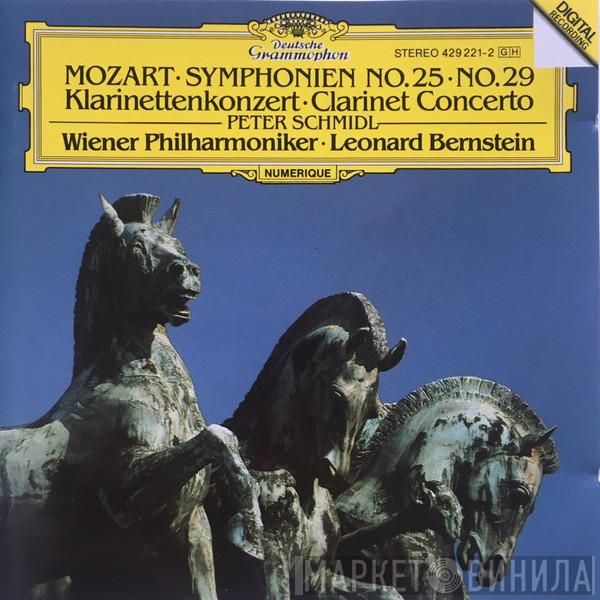 - Wolfgang Amadeus Mozart , Peter Schmidl , Wiener Philharmoniker  Leonard Bernstein  - Mozart Symphonien No. 25 No. 29 Klarinettenkonzert = Clarinet Concerto