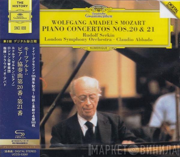- Wolfgang Amadeus Mozart , Rudolf Serkin , The London Symphony Orchestra  Claudio Abbado  - Piano Concertos Nos. 20 & 21