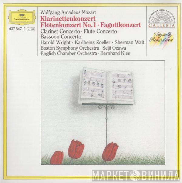 Wolfgang Amadeus Mozart, Seiji Ozawa, Boston Symphony Orchestra, Harold Wright, Karlheinz Zöller, Sherman Walt, Wiener Philharmoniker - Clarinet Concerto . Flute Concerto No.1 . Bassoon Concerto