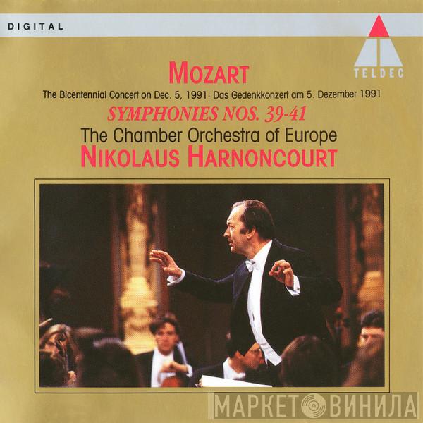 , Wolfgang Amadeus Mozart , The Chamber Orchestra Of Europe  Nikolaus Harnoncourt  - Mozart Symphonies Nos. 39-41
