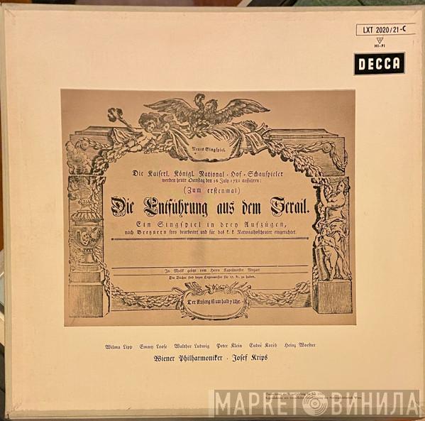 , Wolfgang Amadeus Mozart With Wiener Staatsopernchor Conducted By Wiener Philharmoniker  Josef Krips  - Die Entführung Aus Dem Serail (Il Seraglio)