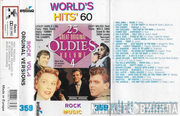  - World's Hits' 60 - Rock Vol. 4 - 25 Great Original Oldies Volume 4 Rock Music