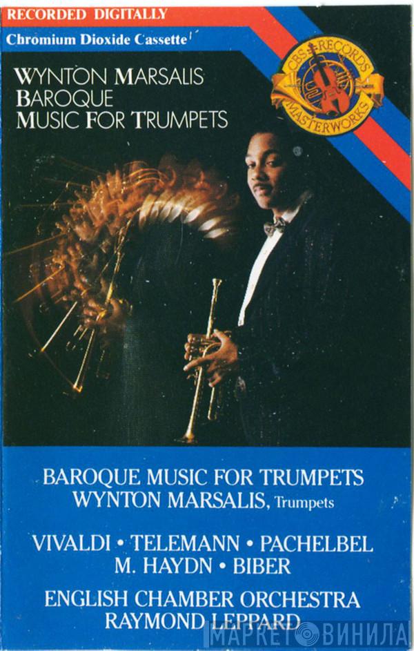 , Wynton Marsalis , Antonio Vivaldi , Georg Philipp Telemann , Johann Pachelbel , Michael Haydn , Heinrich Ignaz Franz Biber , English Chamber Orchestra  Raymond Leppard  - Baroque Music For Trumpets
