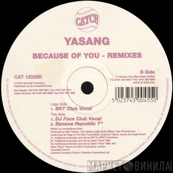 Yasang - Because Of You (Remixes)