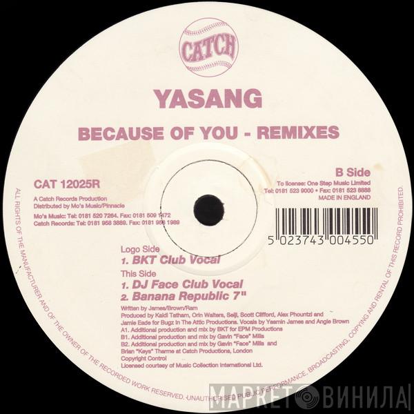  Yasang  - Because Of You (Remixes)