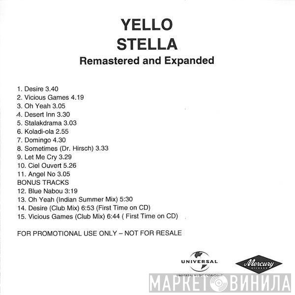  Yello  - Stella - Remastered And Expanded