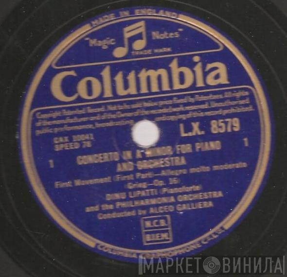 and Dinu Lipatti conducted by Philharmonia Orchestra , Alceo Galliera , Edvard Grieg  Frédéric Chopin  - Concerto In A Minor For Piano And Orchestra; Waltz In A Flat Major, Op. 34 No. 1