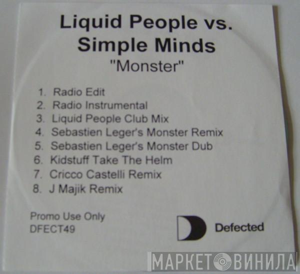 vs. Liquid People  Simple Minds  - Monster