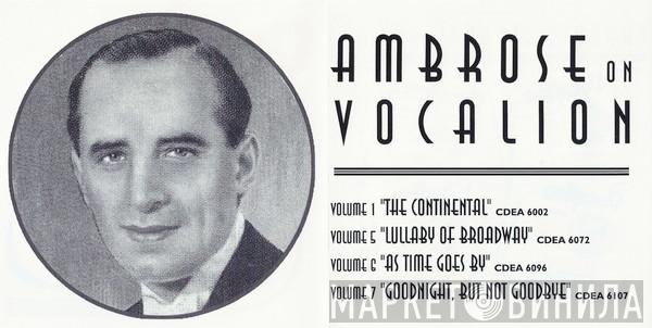 Ambrose On Vocalion - Винил CD и Кассеты лейбла Ambrose On Vocalion на сайте МаркетВинила