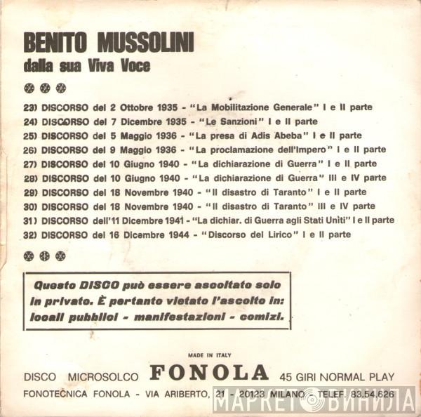 Benito Mussolini Dalla Sua Viva Voce - Винил CD и Кассеты лейбла Benito Mussolini Dalla Sua Viva Voce на сайте МаркетВинила