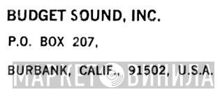 Budget Sound, Inc. - Винил CD и Кассеты лейбла Budget Sound, Inc. на сайте МаркетВинила