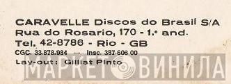 Caravelle Discos Do Brasil S.A. - Винил CD и Кассеты лейбла Caravelle Discos Do Brasil S.A. на сайте МаркетВинила