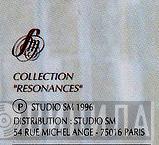 Collection Résonances - Винил CD и Кассеты лейбла Collection Résonances на сайте МаркетВинила