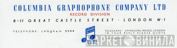 Columbia Graphophone Company Ltd. - Винил CD и Кассеты лейбла Columbia Graphophone Company Ltd. на сайте МаркетВинила