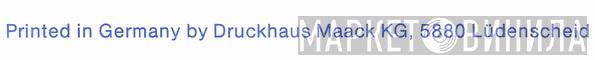 Druckhaus Maack KG - Винил CD и Кассеты лейбла Druckhaus Maack KG на сайте МаркетВинила