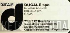 Ducale S.p.A. - Винил CD и Кассеты лейбла Ducale S.p.A. на сайте МаркетВинила