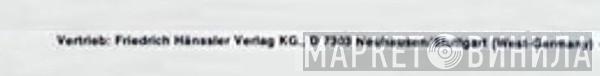 Friedrich Hänssler Verlag KG - Винил CD и Кассеты лейбла Friedrich Hänssler Verlag KG на сайте МаркетВинила