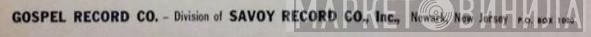Gospel Record Co. - Винил CD и Кассеты лейбла Gospel Record Co. на сайте МаркетВинила