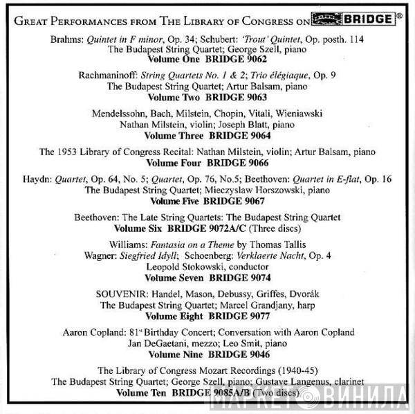Great Performances From The Library Of Congress - Винил CD и Кассеты лейбла Great Performances From The Library Of Congress на сайте МаркетВинила