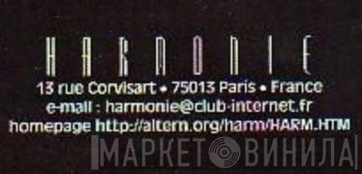 Harmonie - Винил CD и Кассеты лейбла Harmonie на сайте МаркетВинила