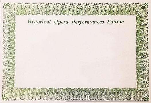 Historical Opera Performances Edition - Винил CD и Кассеты лейбла Historical Opera Performances Edition на сайте МаркетВинила