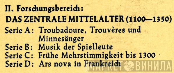 II. Forschungsbereich: Das Zentrale Mittelalter - Винил CD и Кассеты лейбла II. Forschungsbereich: Das Zentrale Mittelalter на сайте МаркетВинила