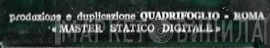Quadrifoglio - Roma - Винил CD и Кассеты лейбла Quadrifoglio - Roma на сайте МаркетВинила