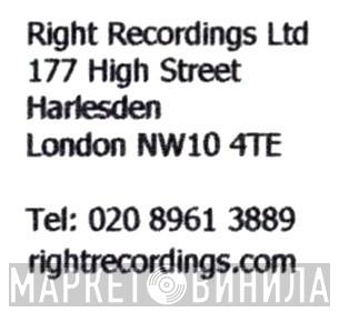 Right Recordings Ltd. - Винил CD и Кассеты лейбла Right Recordings Ltd. на сайте МаркетВинила