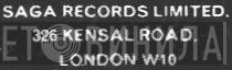 Saga Records Ltd. - Винил CD и Кассеты лейбла Saga Records Ltd. на сайте МаркетВинила