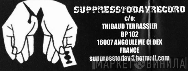 Suppresstodayrecord - Винил CD и Кассеты лейбла Suppresstodayrecord на сайте МаркетВинила