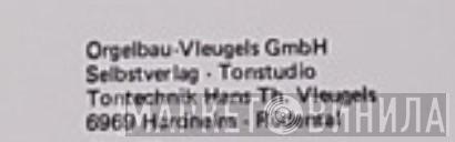 Tonstudio Vleugels - Винил CD и Кассеты лейбла Tonstudio Vleugels на сайте МаркетВинила