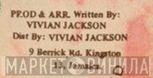 Vivian Jackson - Винил CD и Кассеты лейбла Vivian Jackson на сайте МаркетВинила